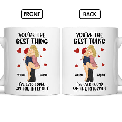 Couple - You're The Best Thing I've Ever Found On The Internet - Personalized Mug Ceramic