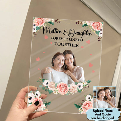 Mother - Mother And Children Forever Linked Together - Personalized Acrylic Plaque