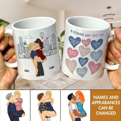 Couple - 10 Reasons Why I Love You - Personalized Custom Mug