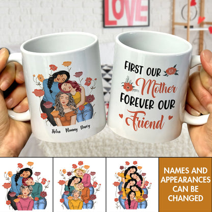 Mother - Mother & Daughters-A Bond That Can't Be Broken - Personalized Mug