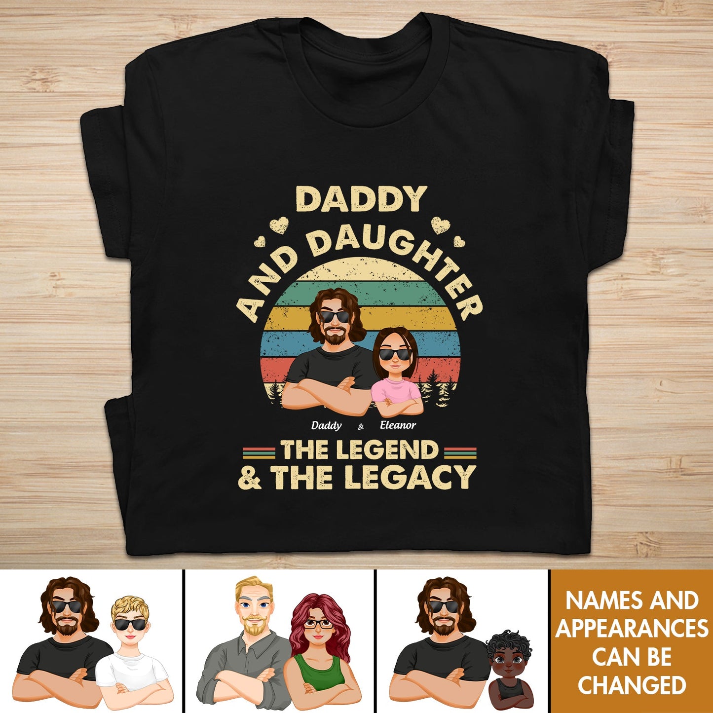 Father - The Legend And The Legacy - Personalized Shirt