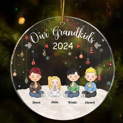 Family - My Grandkids - Personalized Acrylic Ornament