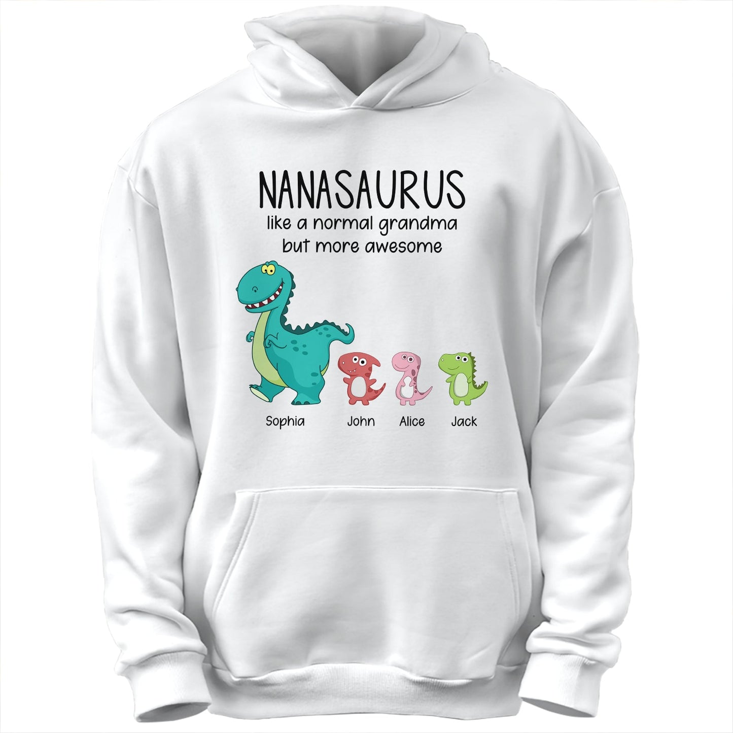 Family - Grandmasaurus And Kids - Personalized Shirt