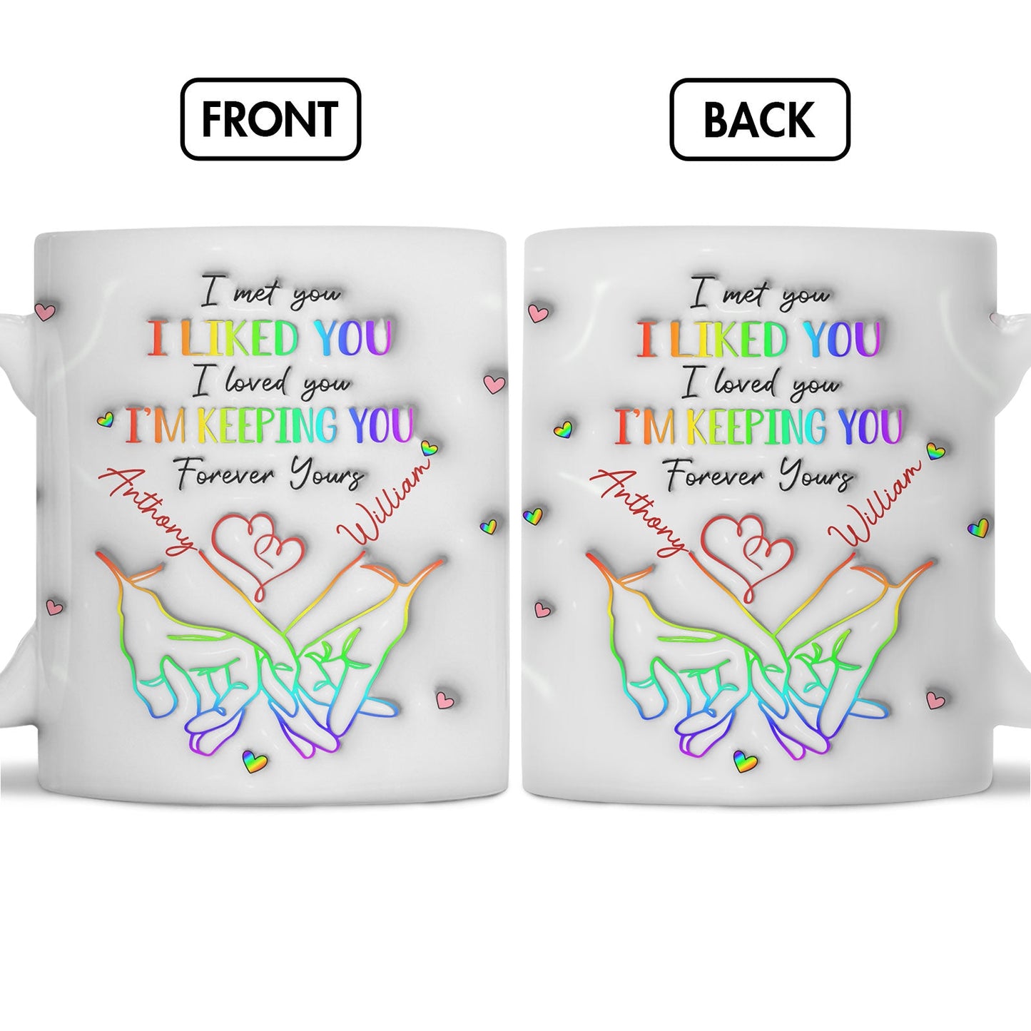 Couple - Love Knows No Gender - Personalized Mug