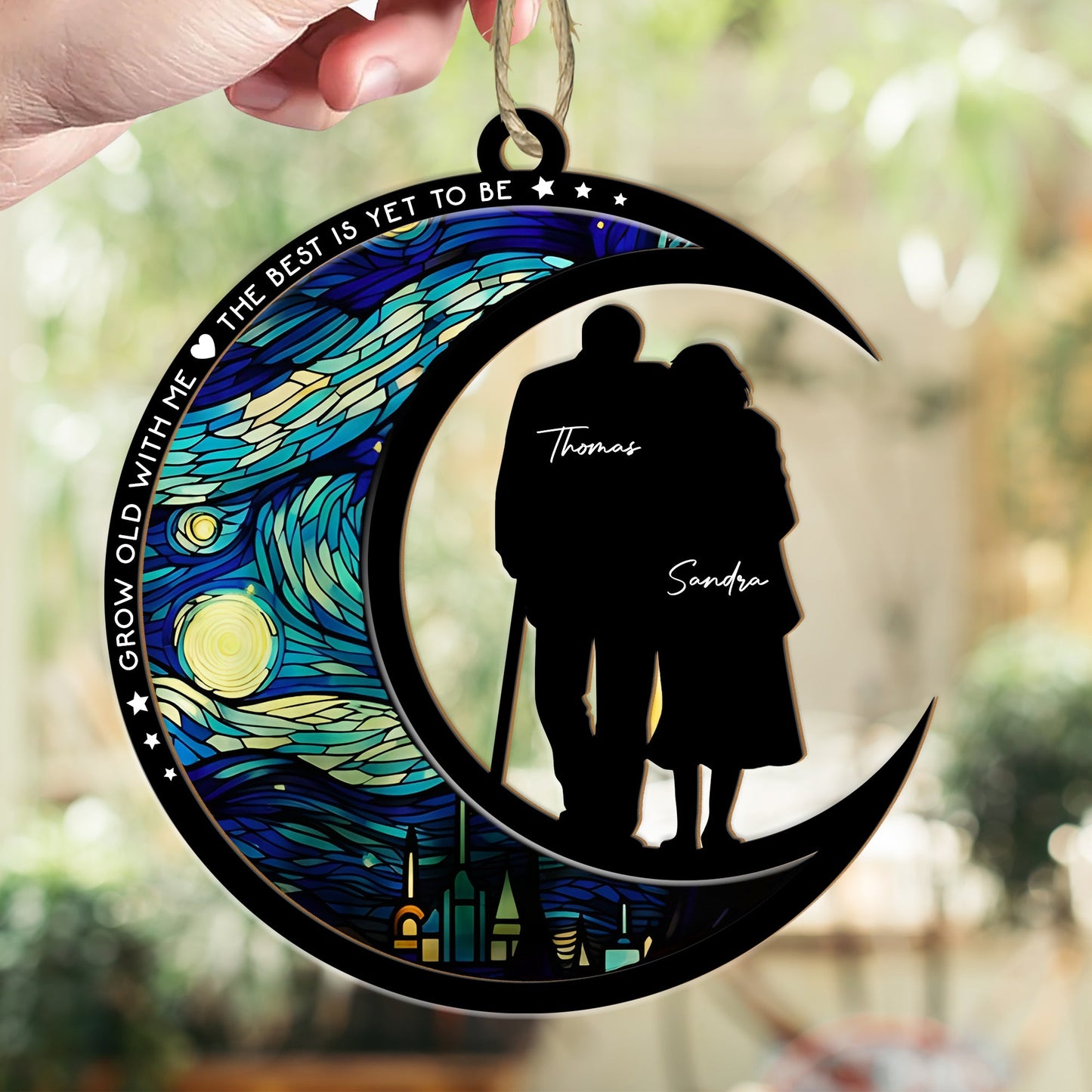 Couple - From Our First Kiss Till Our Last Breath - Personalized Suncatcher Ornament