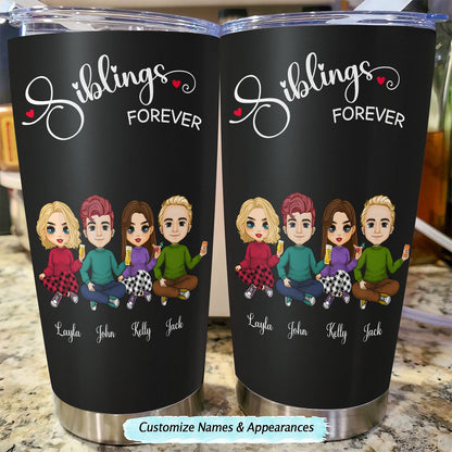 Customizable Stainless Steel Tumbler for Siblings - 20oz