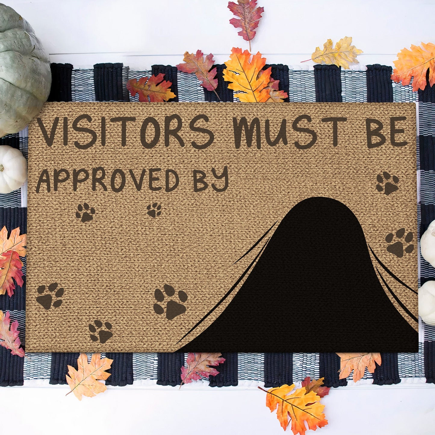 Pet Lovers - Visitors Must Be Approved By This Dog - Personalized Doormat