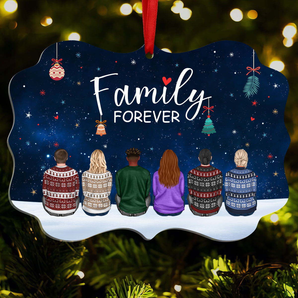 Family Forever - Personalized Acrylic Ornament