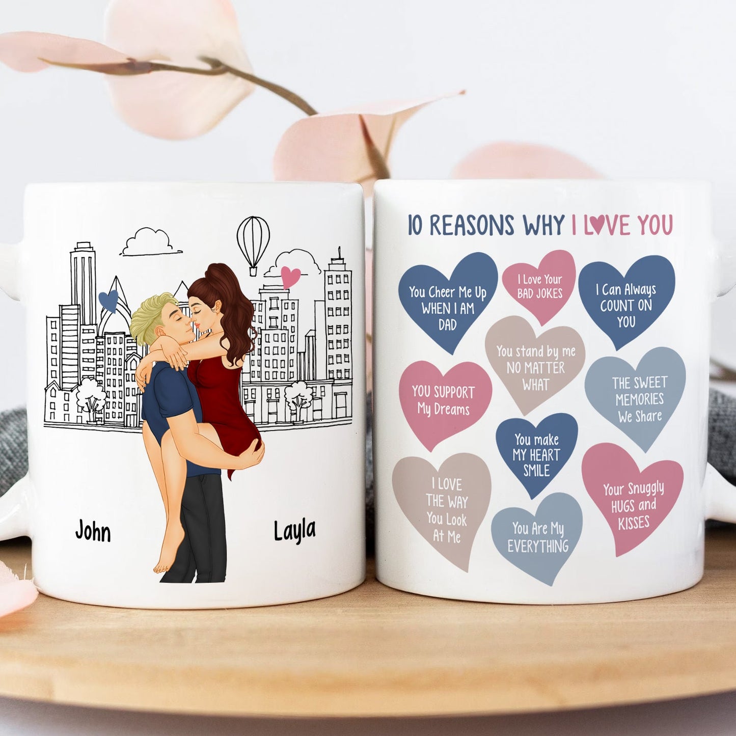 Couple - 10 Reasons Why I Love You - Personalized Custom Mug