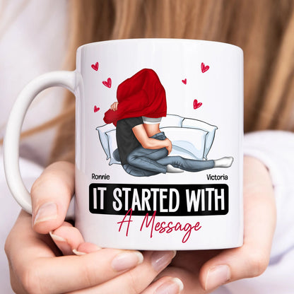 Couple - It Started With A Message - Personalized Mug