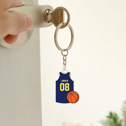 Family - Basketball Jersey - Personalized Acrylic Keychain