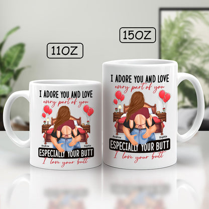 Couple - I love your But - Personalized Ceramic Mug