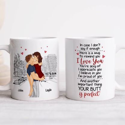 Couple - Your Butt Is Perfect - Personalized Mug