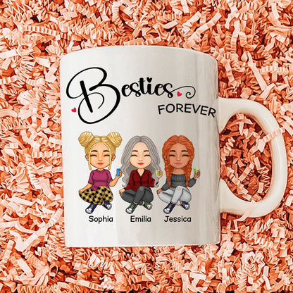 Besties - Besties Forever - Personalized Mug (Ver 5)