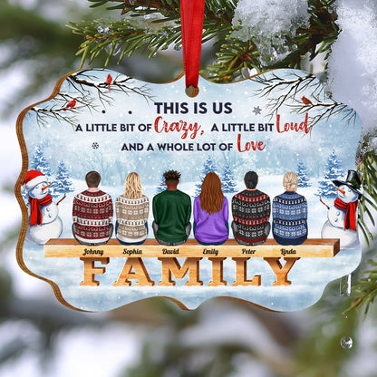 The Love Between Brothers and Sisters Is Forever - Personalized Medallion Wooden Ornament