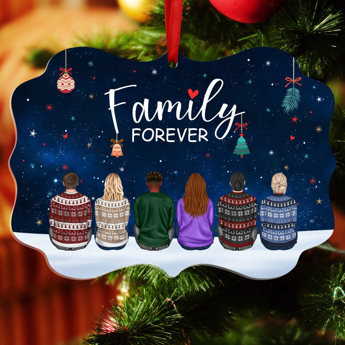 Family Forever - Personalized Acrylic Ornament