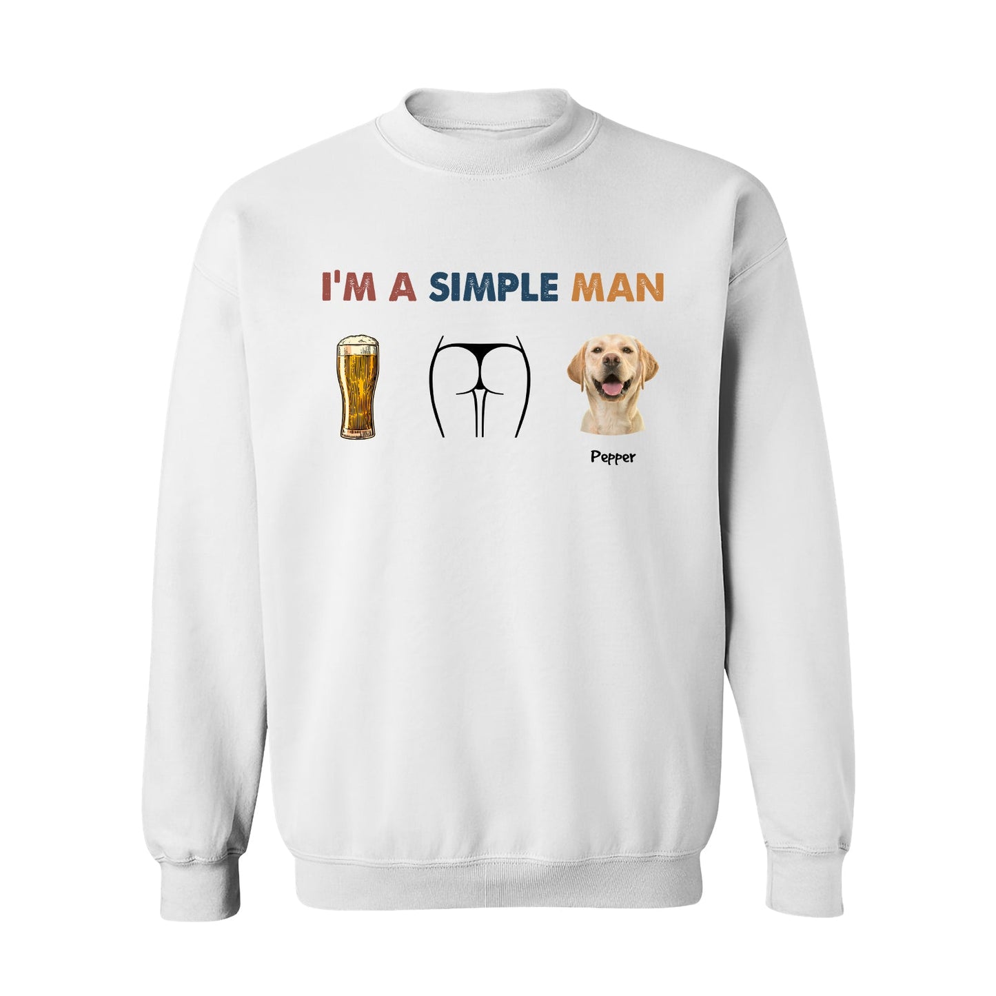 Pet Lovers - I Am A Simple Man- Personalized Photo Shirt