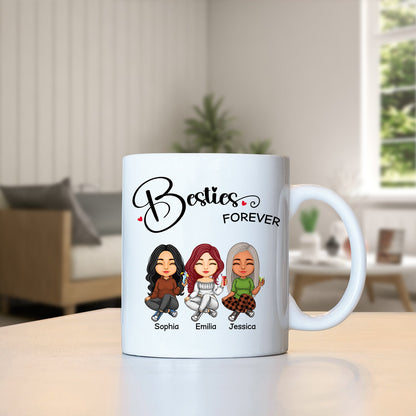 Besties - Besties Forever - Personalized Mug (Ver 5)