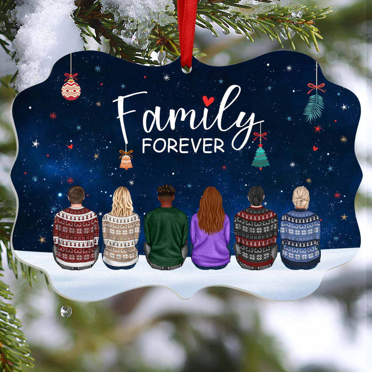 Family Forever - Personalized Acrylic Ornament