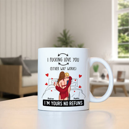 Couple - I F- Love You (Either Way Works) - Personalized Mug