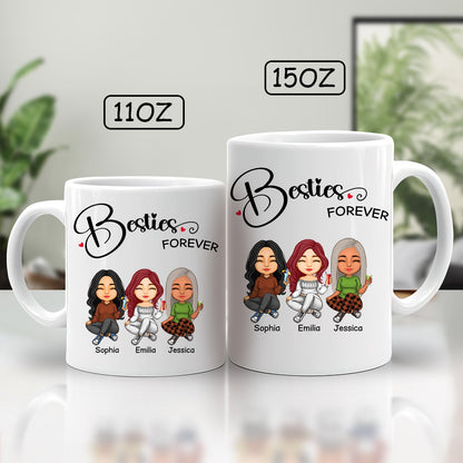 Besties - Besties Forever - Personalized Mug (Ver 5)