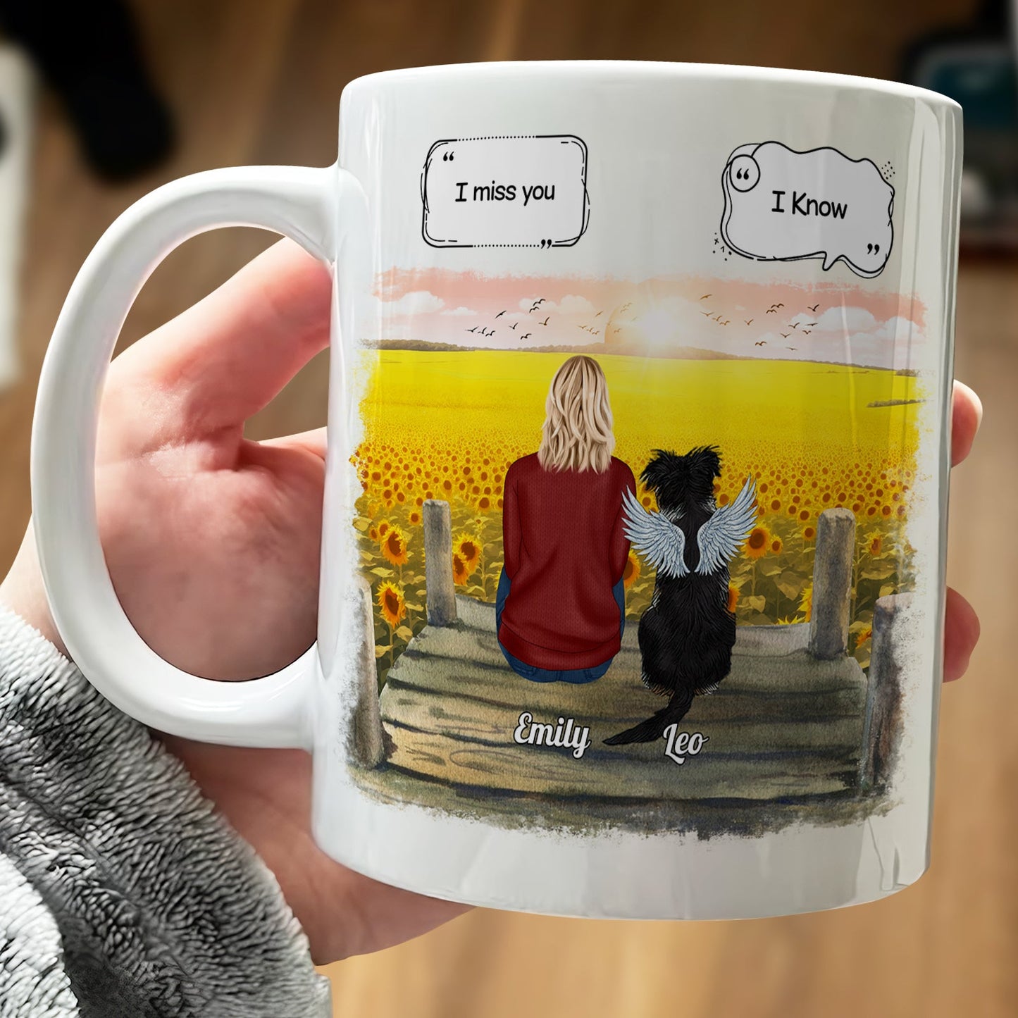 Memorial Gift For Cat Lovers, Dog Lovers - When Tomorrow Starts Without Me, Don't  Think We're Far Apart, For Every Time You Think Of Me, I'm Right Here In Your Heart- Personalized Mug