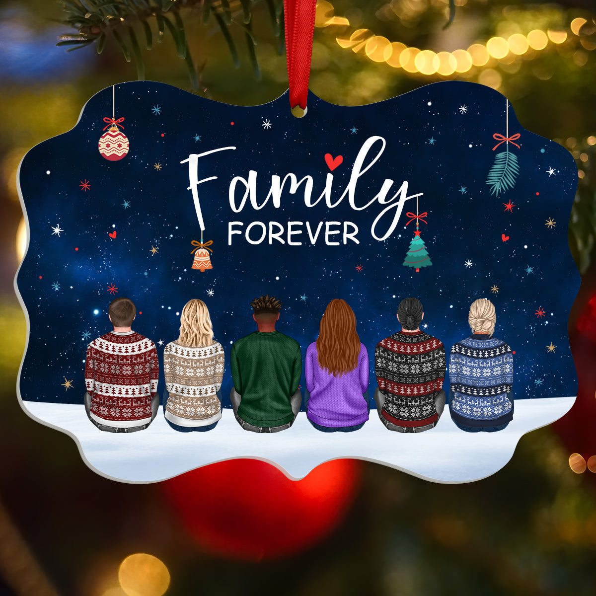 Family Forever - Personalized Acrylic Ornament