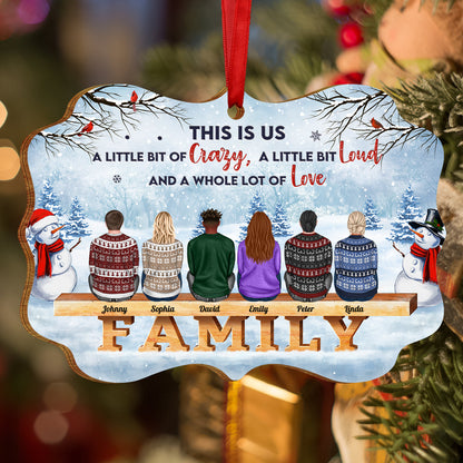 The Love Between Brothers and Sisters Is Forever - Personalized Medallion Wooden Ornament