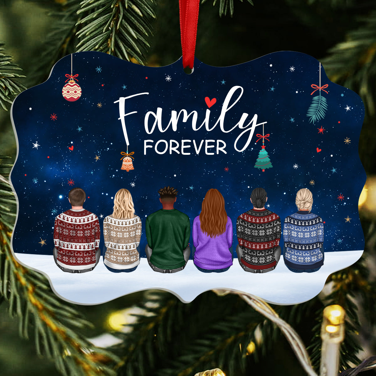 Family Forever - Personalized Acrylic Ornament