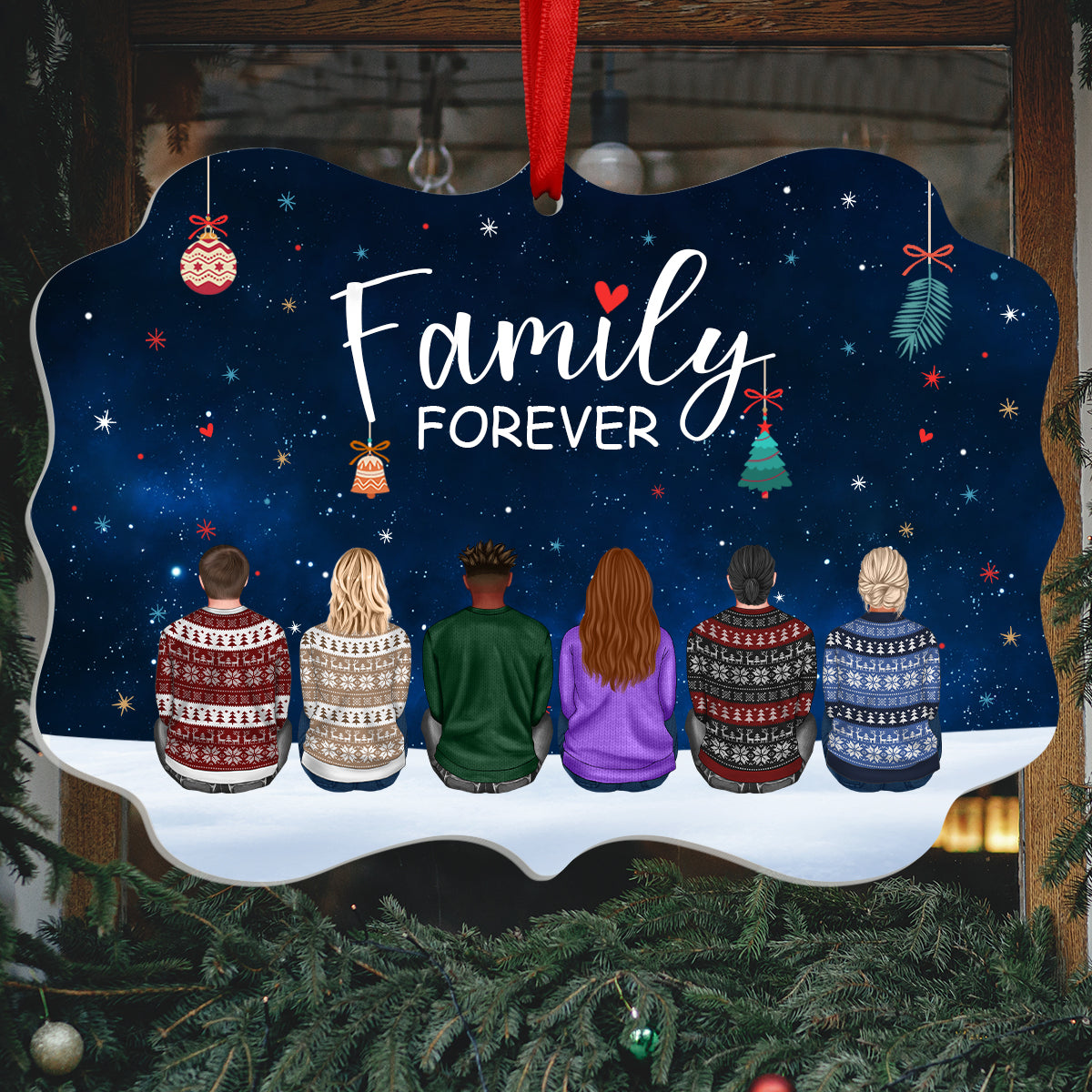 Family Forever - Personalized Acrylic Ornament