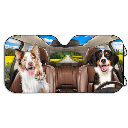 Pet Lovers - Have Fun Together - Personalized Car Sunshade