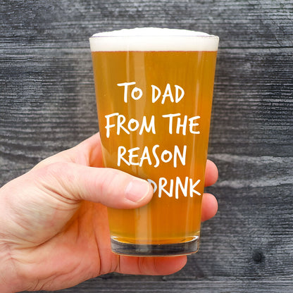 Father - From The Reasons You Drink - Personalized Beer Glass