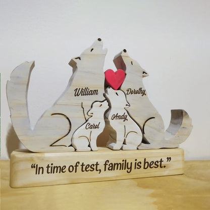 Family -  Wolf Family - Personalized Puzzle