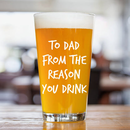 Father - From The Reasons You Drink - Personalized Beer Glass