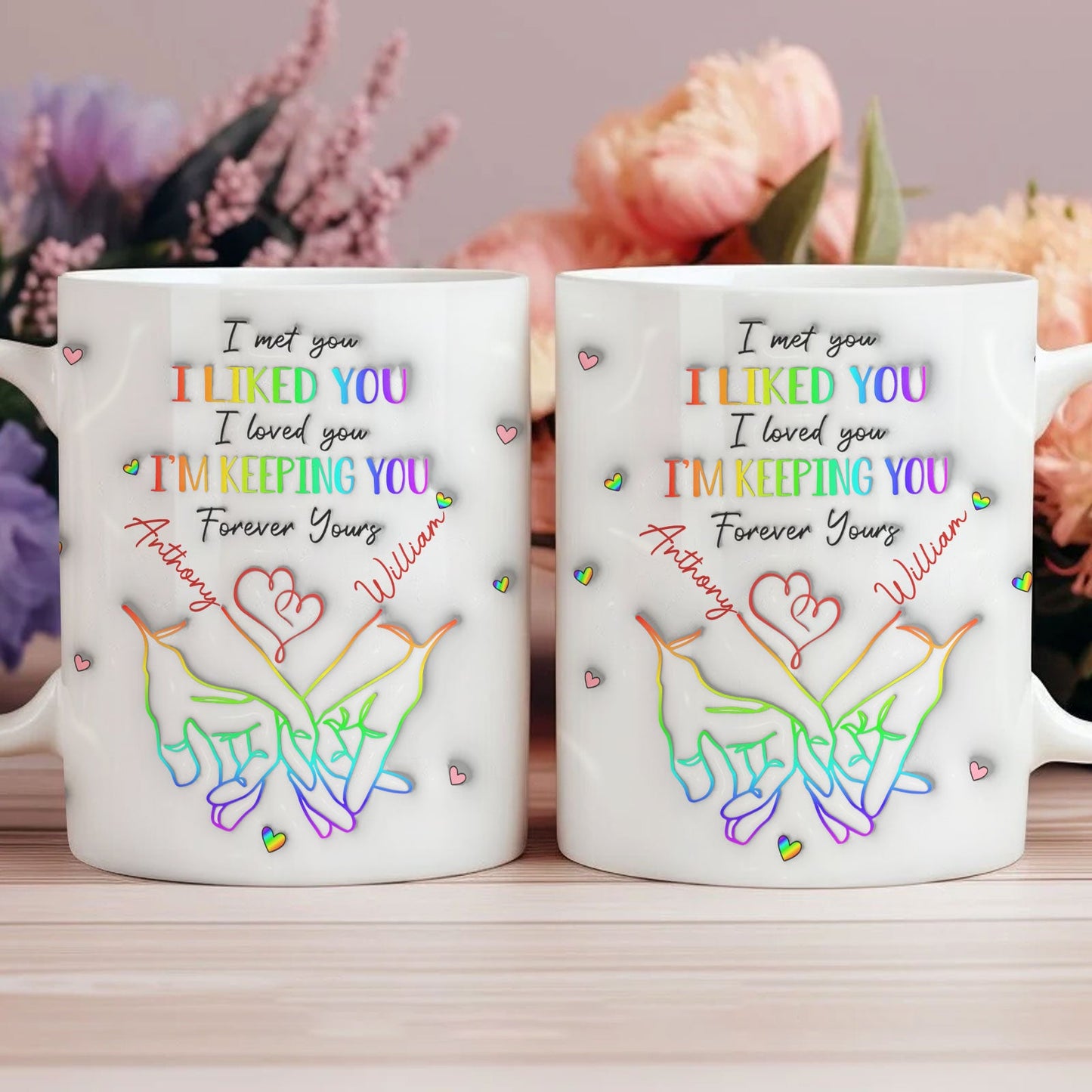 Couple - Love Knows No Gender - Personalized Mug