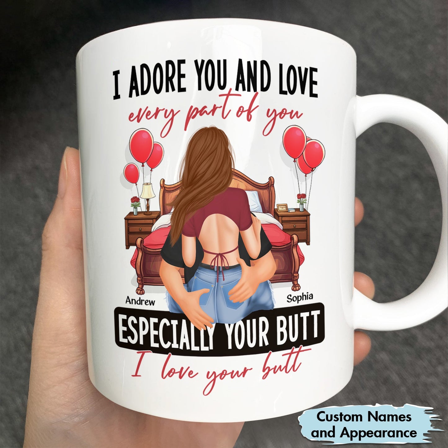 Couple - I love your But - Personalized Ceramic Mug