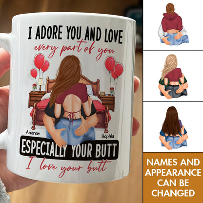 Couple - I love your But - Personalized Ceramic Mug