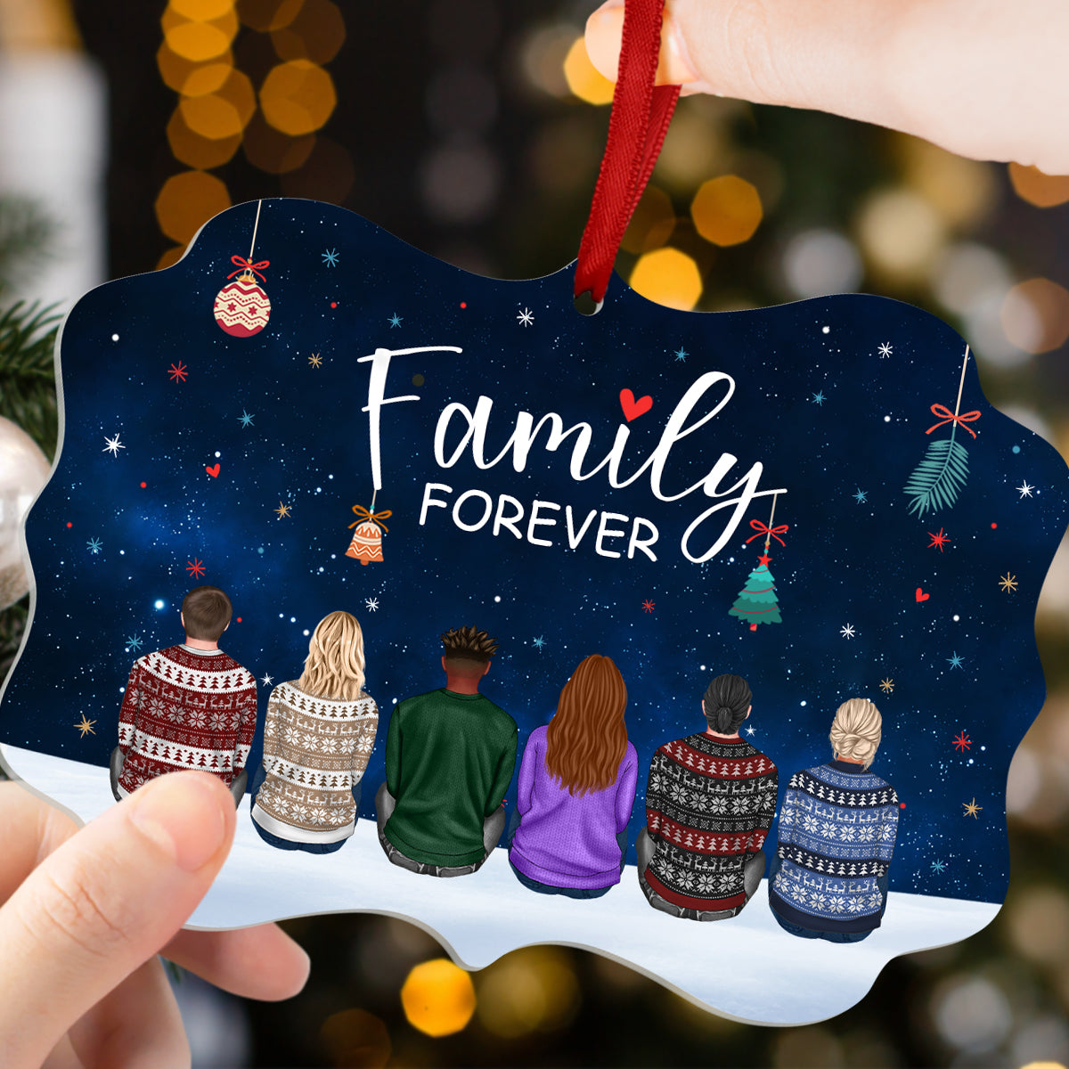 Family Forever - Personalized Acrylic Ornament