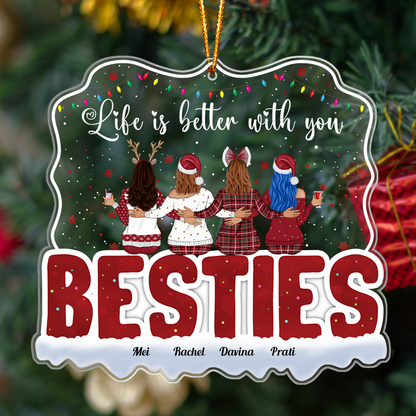 Life Is Better With You - Personalized Acrylic Ornament