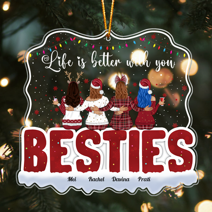 Life Is Better With You - Personalized Acrylic Ornament