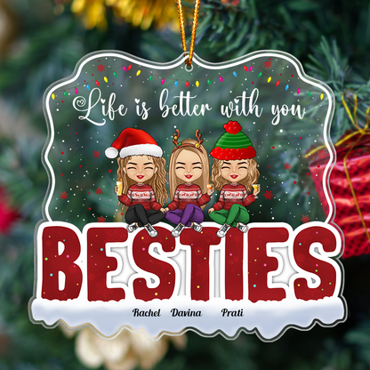 Life Is Better With You - Personalized Acrylic Ornament (Ver 2)